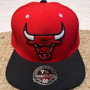 Chicago Bulls Mitchell & Ness Fitted Hat 7 5/8